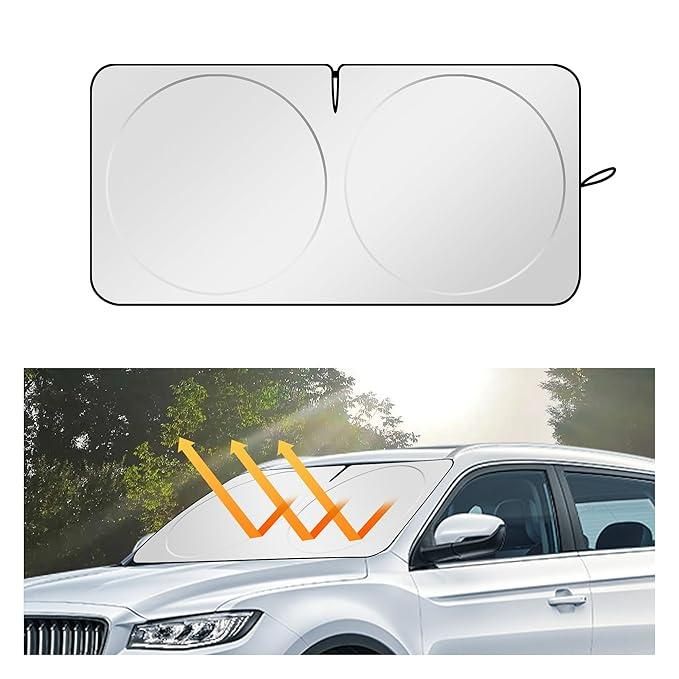 Folding Car Window Sunshade Cover – Stay Cool & Protect Your Car!