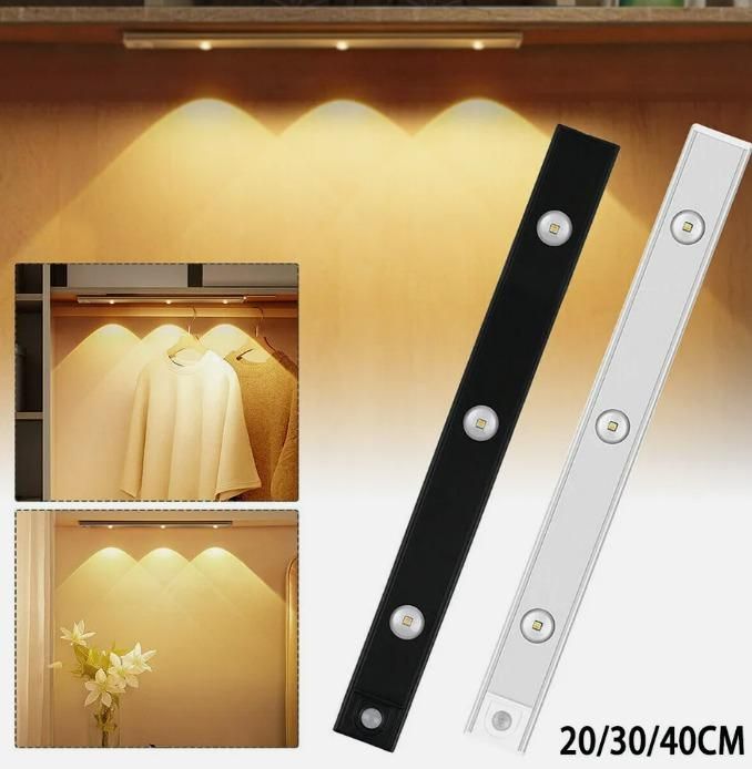 LED PIR Motion Sensor Cabinet Light – Wireless, USB Rechargeable & Energy-Efficient!