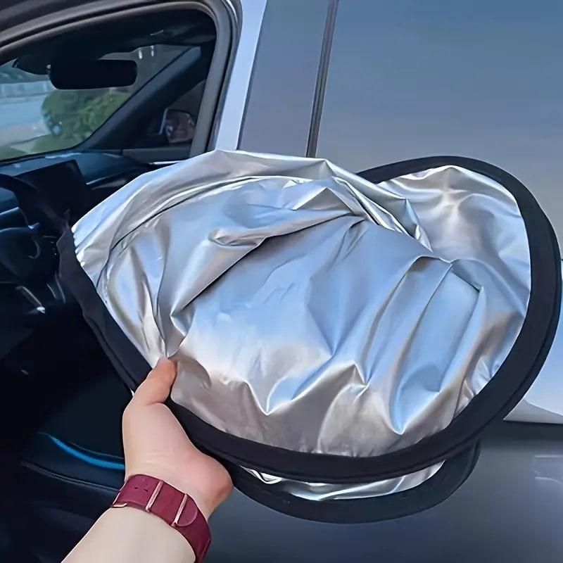 Folding Car Window Sunshade Cover – Stay Cool & Protect Your Car!